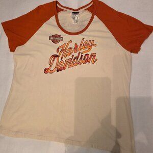 Women's Harley Davidson Shirt 2XL XXL Born to be Free Ride to Live